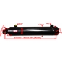 SIŁOWNIK HYDRAULICZNY SMT1G 80x45 SKOK 300 2-STR